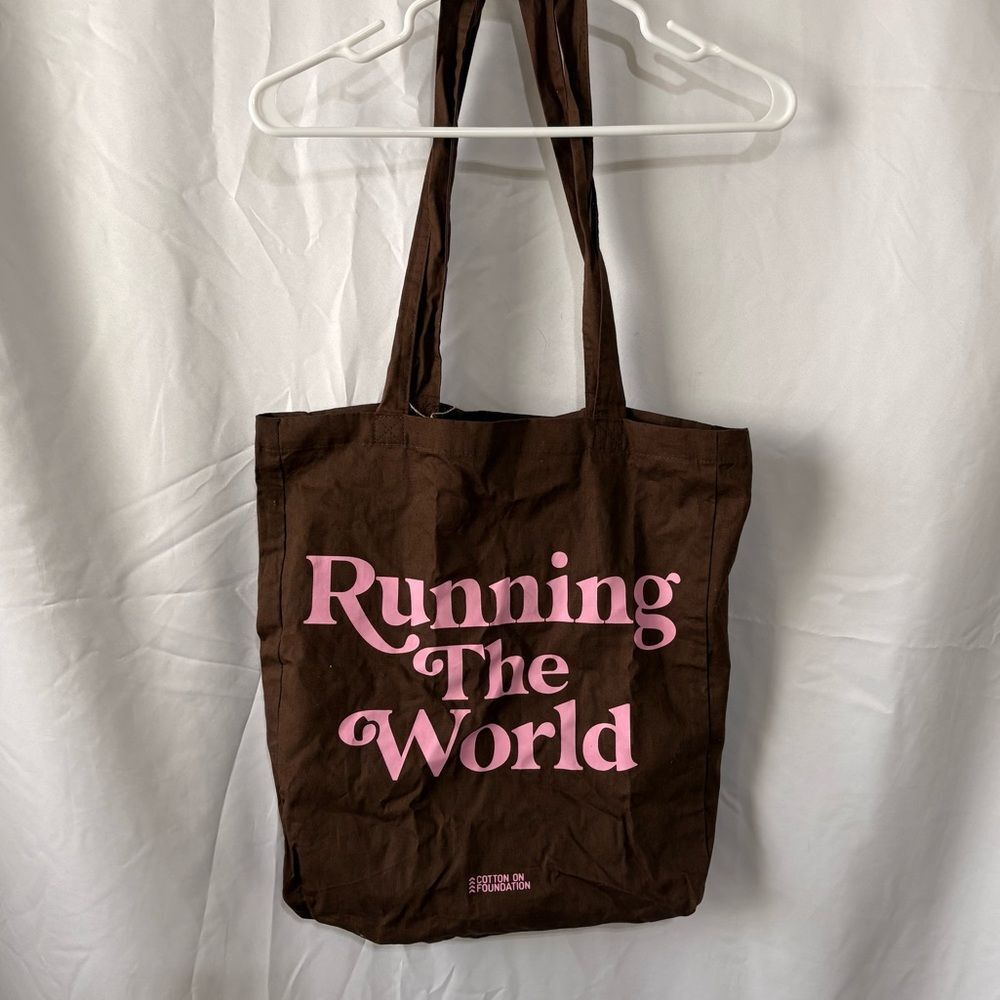 Cotton On Brown and Pink Tote